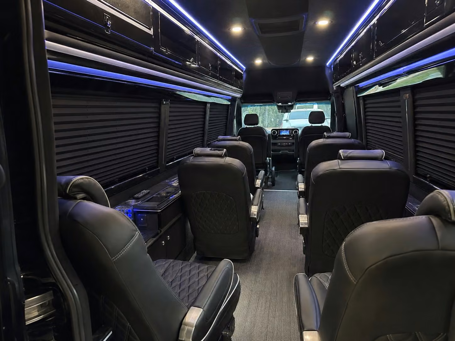sprinter van with driver inside